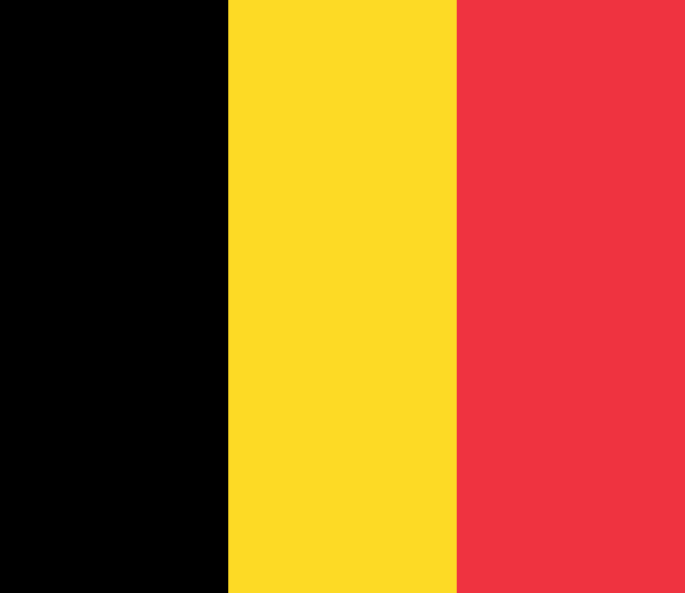 Drapeau à trois bandes verticales : noir, jaune et rouge