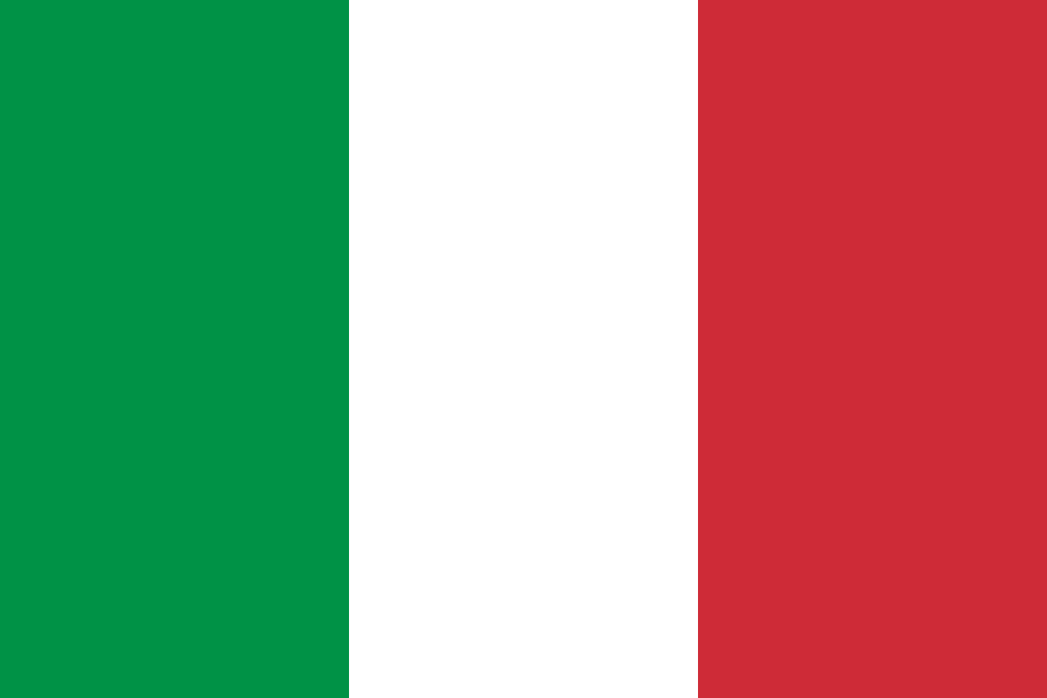 Drapeau à trois bandes verticales : vert, blanc et rouge