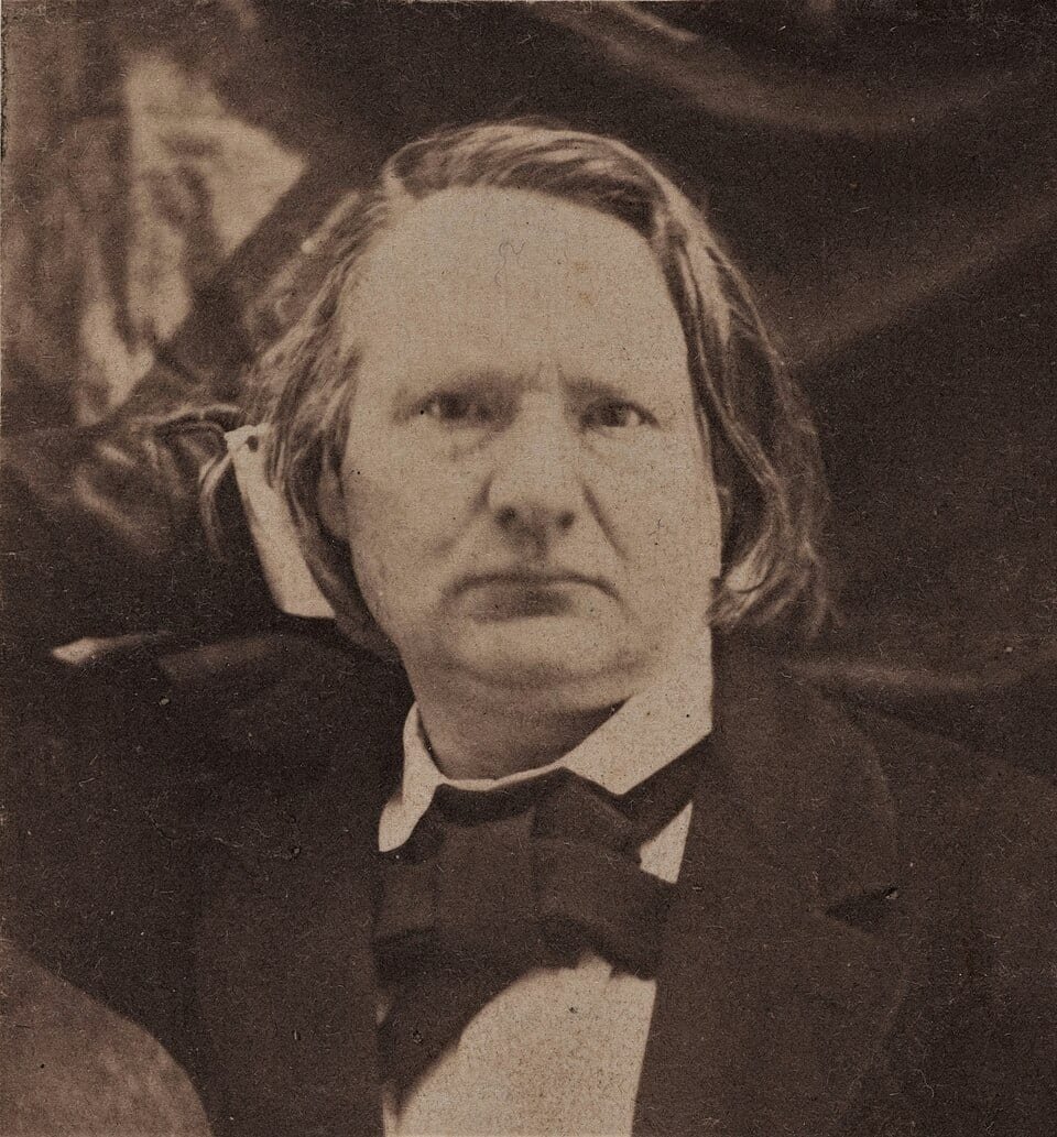 Portrait photographique de Victor Hugo, en noir et blanc