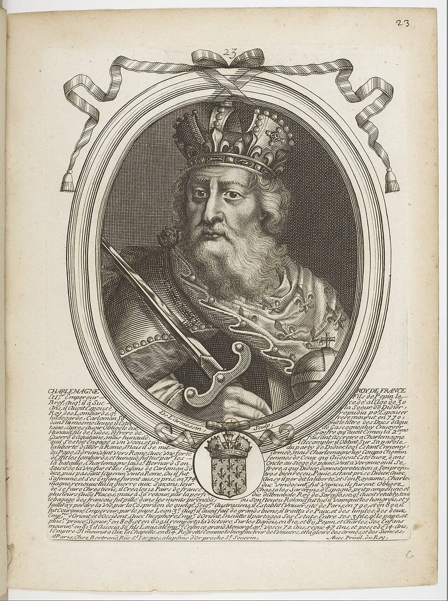 Gravure de Charlemagne, empereur d'Occident