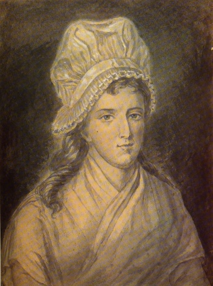 Portrait de Charlotte Corday, par Jean-Jacques Hauer