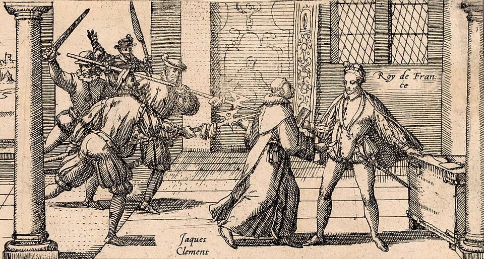 Gravure représentant le moine Jacques Clément