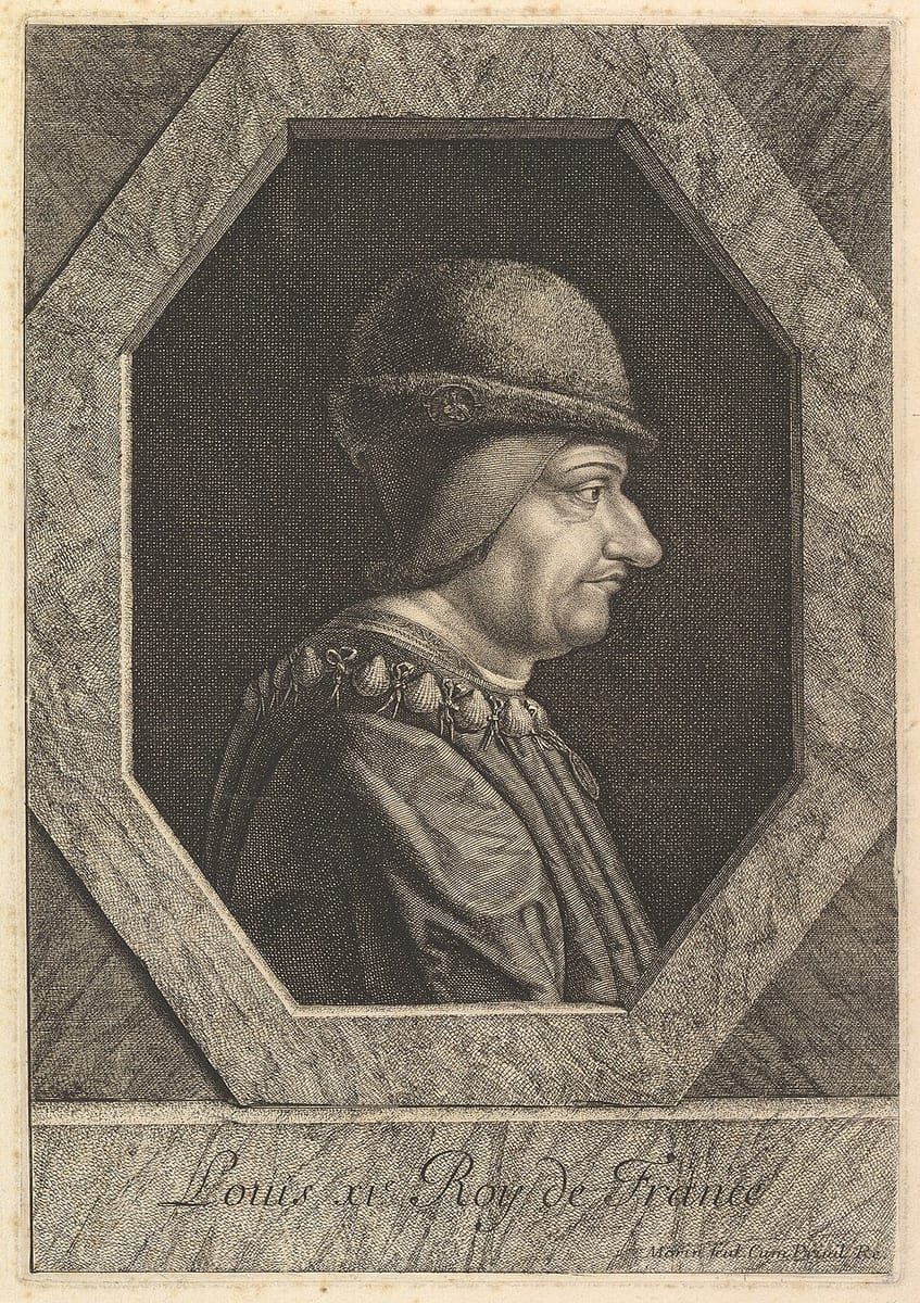 Portrait de Louis XI, gravure de Jean Morin