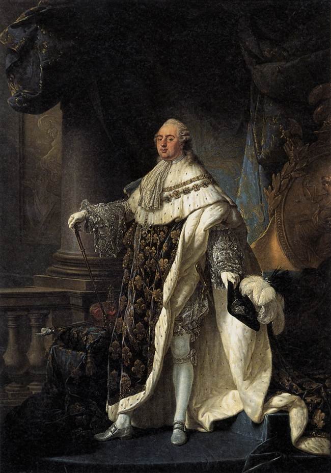 Portrait de Louis XVI en grand costume royal, par Antoine-François Callet