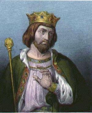 Portrait coloré du roi Robert II, dit le Pieux